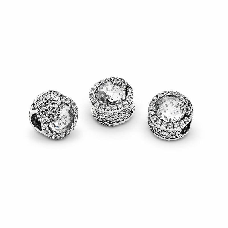 Pandora Dazzling Snowflake Charm - Sterling Silver/Cubic Zirconia - Canada | VX2565JY